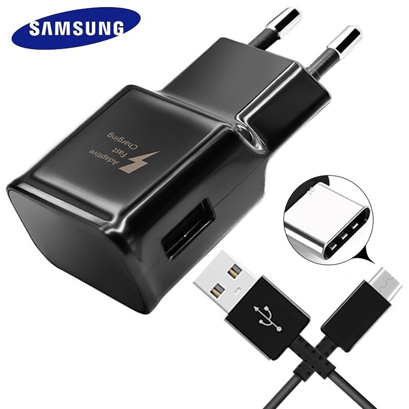Original Samsung Galaxy S8 S8+ S9 S9+ Plus Note 7 Schnell Ladegerät USB-C