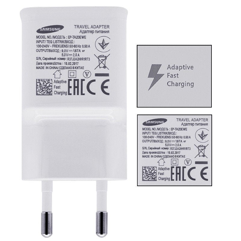 Original Samsung Galaxy S5 S6 S7 Edge Plus Note Schnell Ladegerät Fast Charger