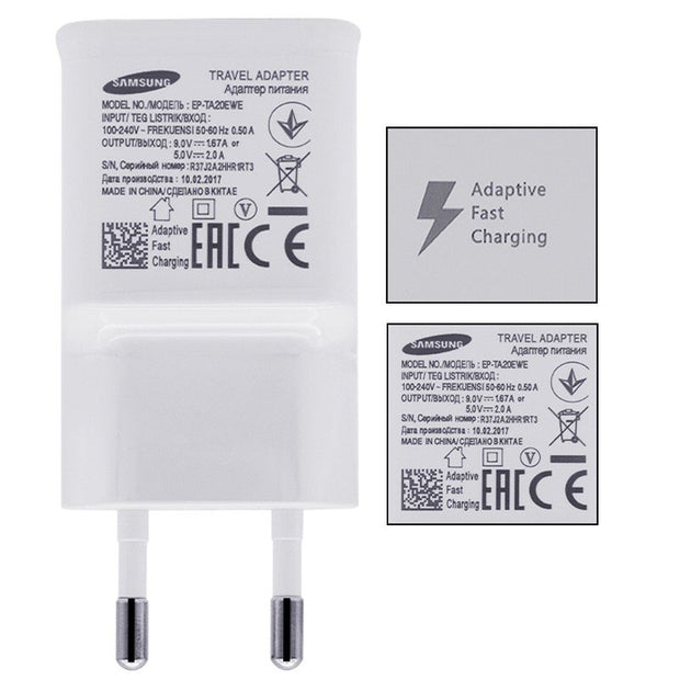 Original Samsung Galaxy S5 S6 S7 Edge Plus Note Schnell Ladegerät Fast Charger